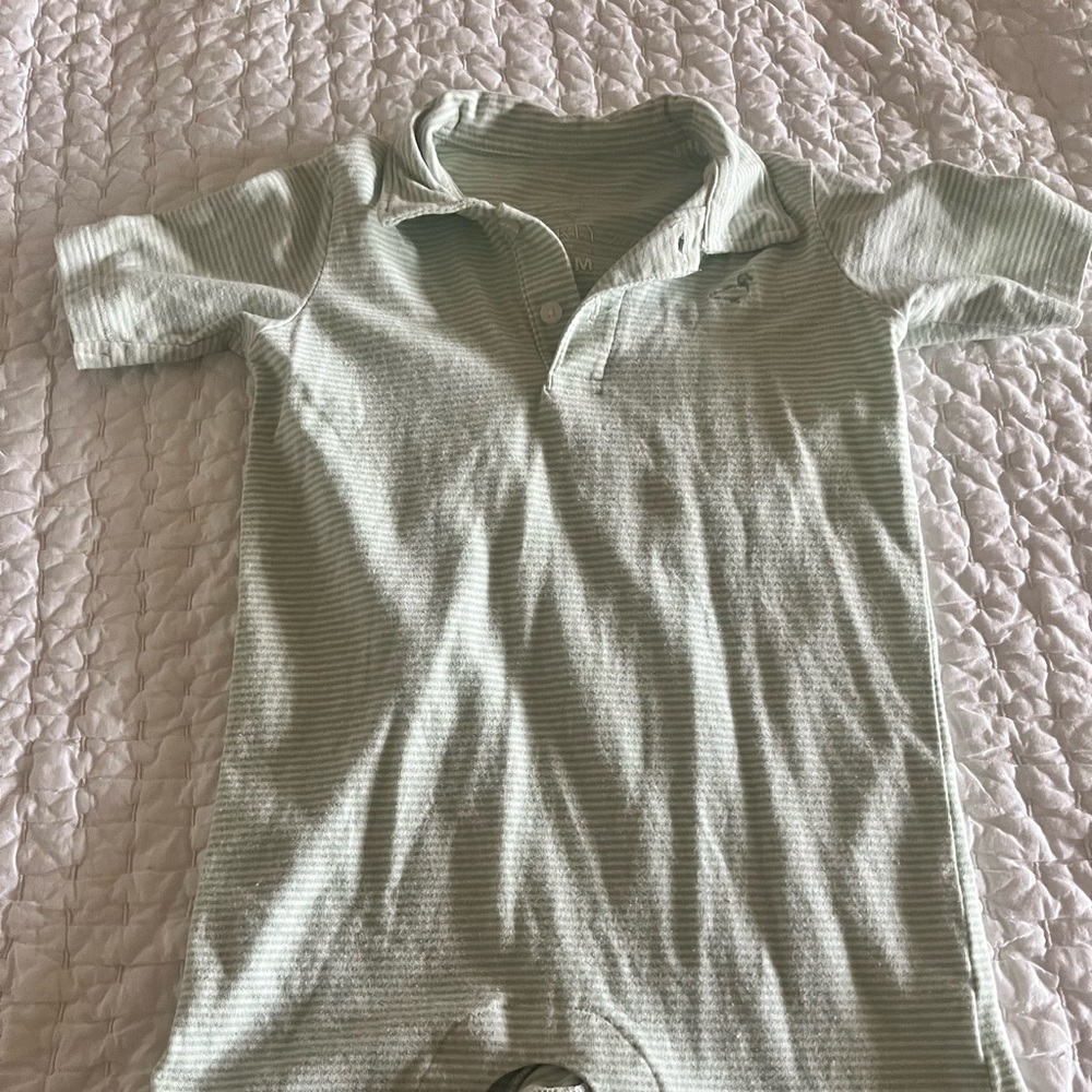 Striped Green Kids Polo Shirt